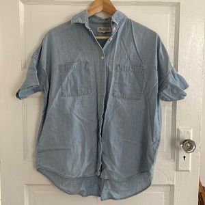 Madewell Chambray Denim Courier Shirt Small